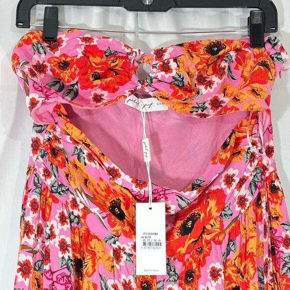 NWT Petal & Pup Sarai Floral Cutout Maxi Dress | Romantic Boho Summer - Picture 5 of 7